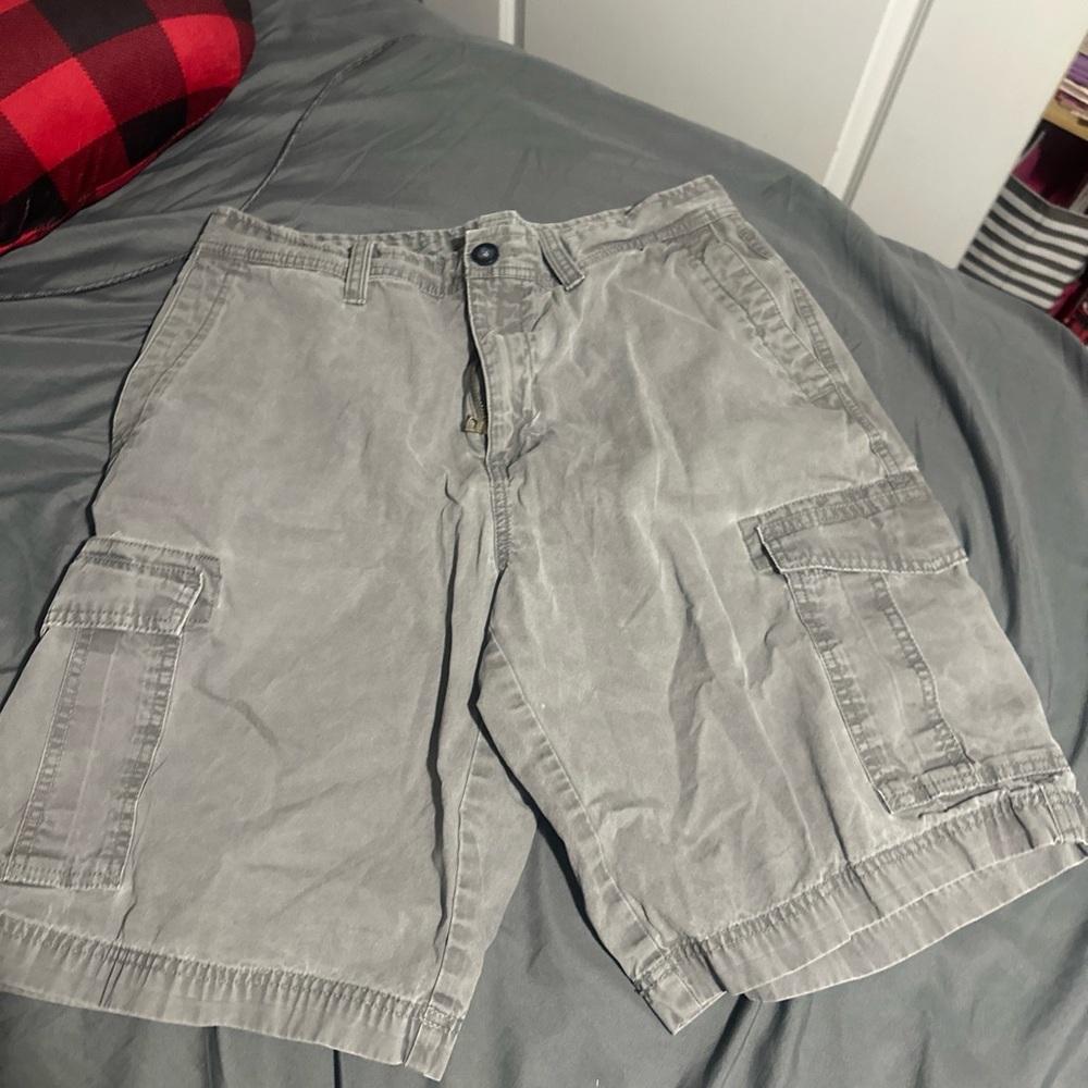 Eddie Bauer Light Gray Cargo Shorts